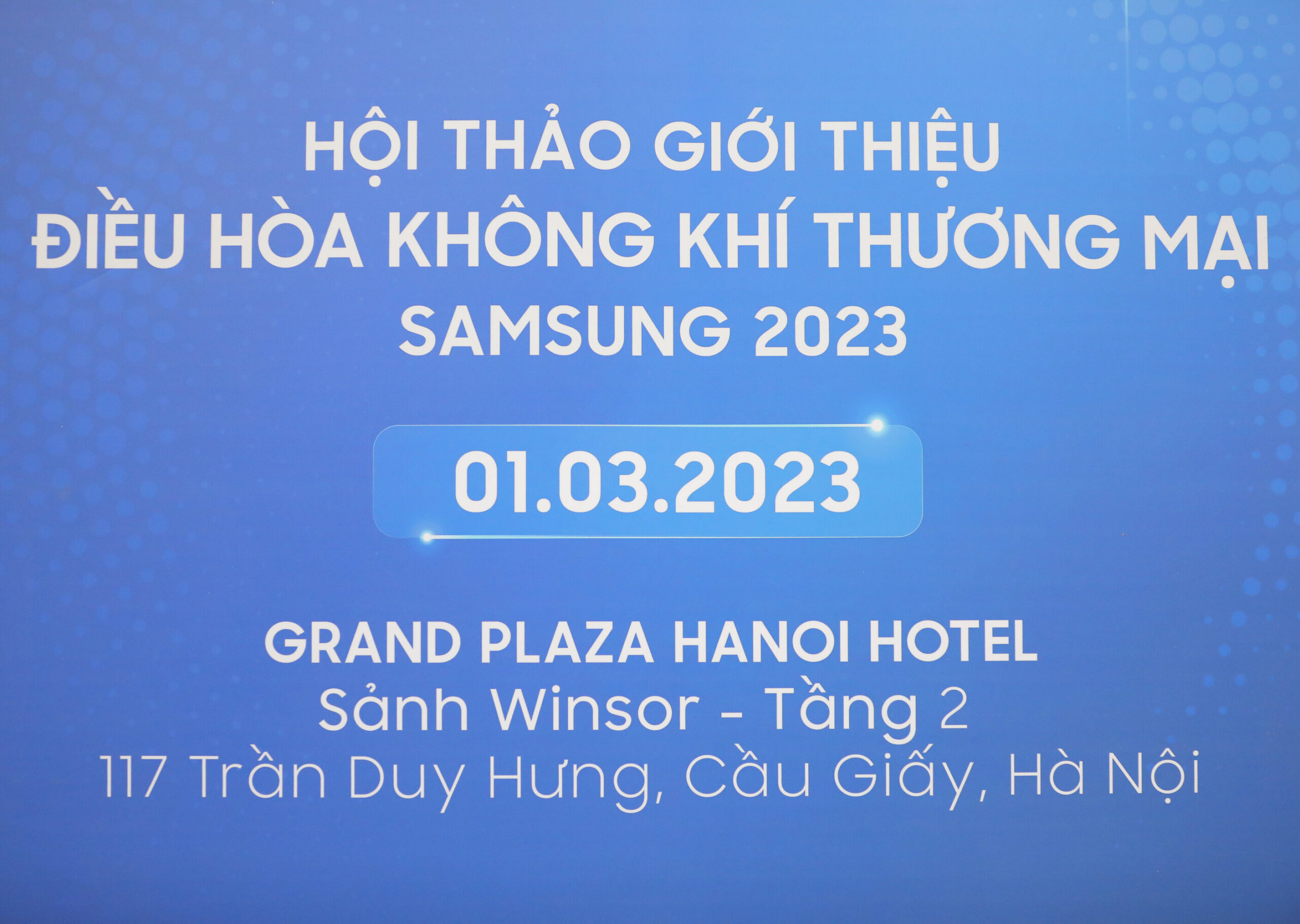 Hội nghị ra mắt sản phẩm điều hòa không khí của Samsung