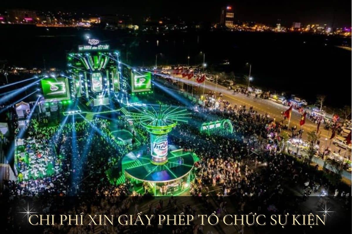 chi phí xin giấy phép tổ chức sự kiện