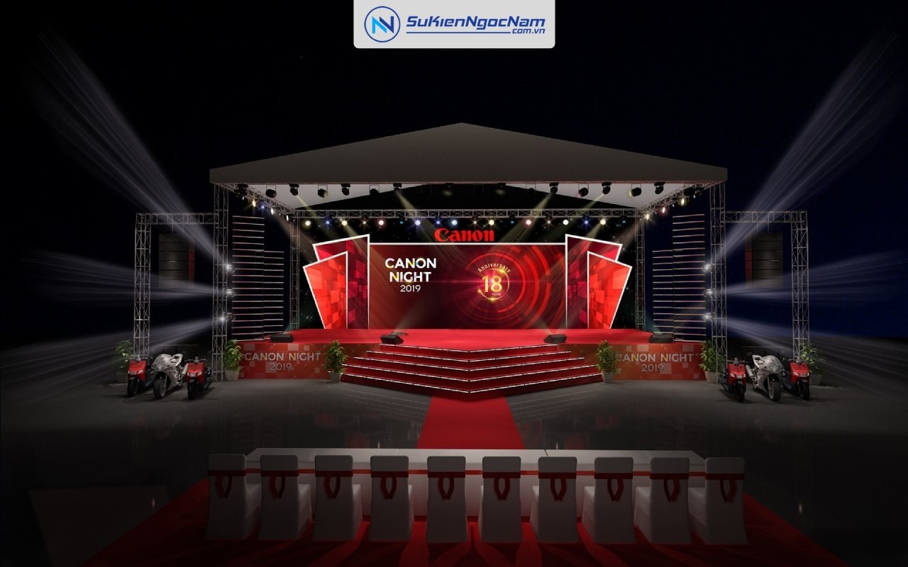 thiết kế 3D sân khấu ngoài trời