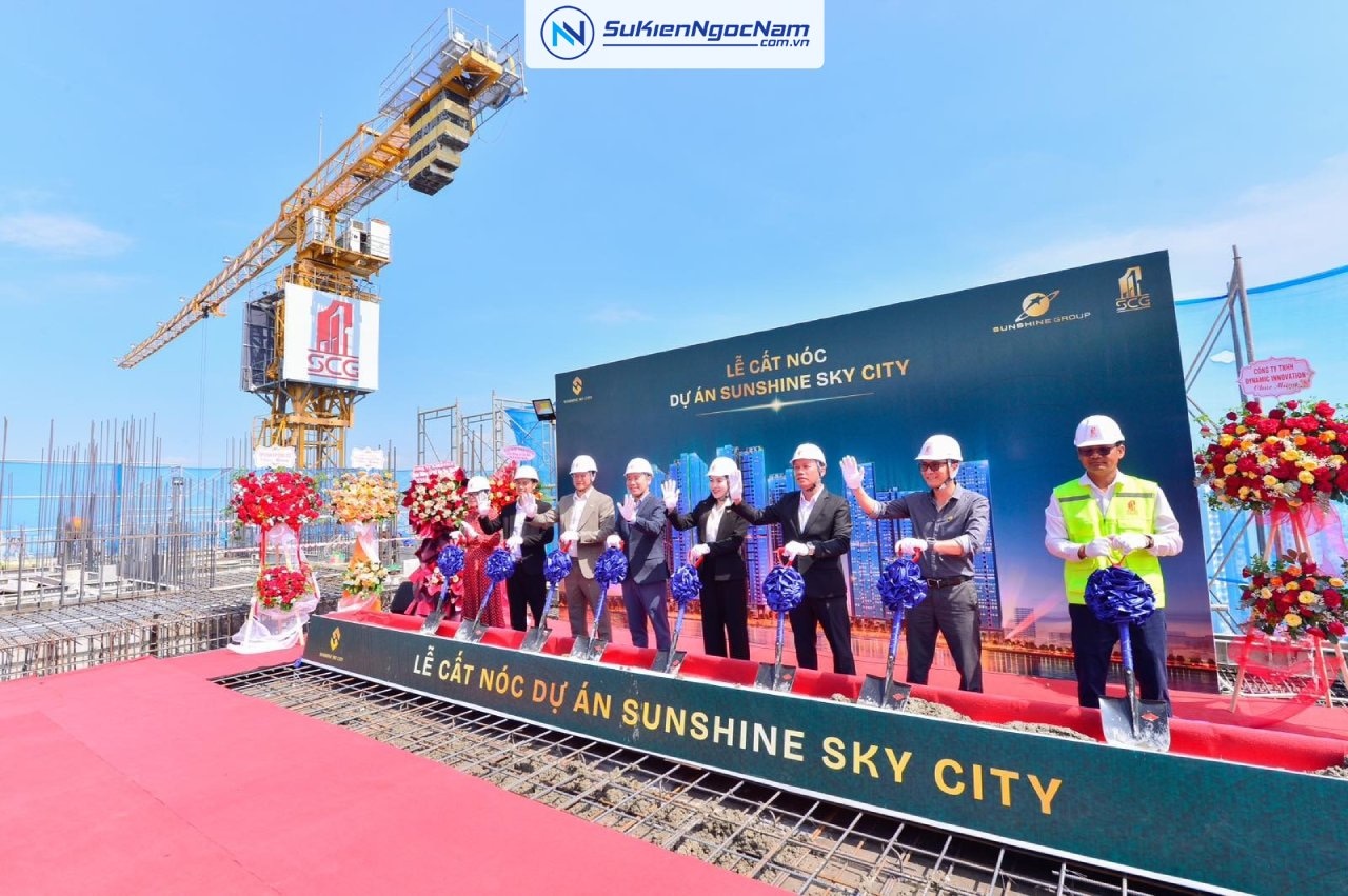 Tổ chức sự kiện lễ cất nóc chuyên nghiệp – Bước khởi đầu cho mọi công trình