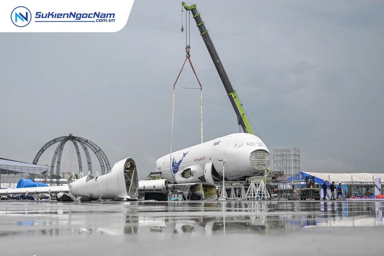 Không gian trưng bày tại Triển lãm 80 năm Quốc khánh 2/9