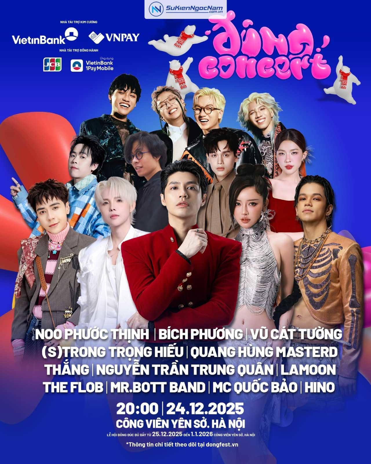 Ngọc Nam Event đồng hành tổ chức sự kiện Đông Concert, Đông Fest ở công viên Yên Sở