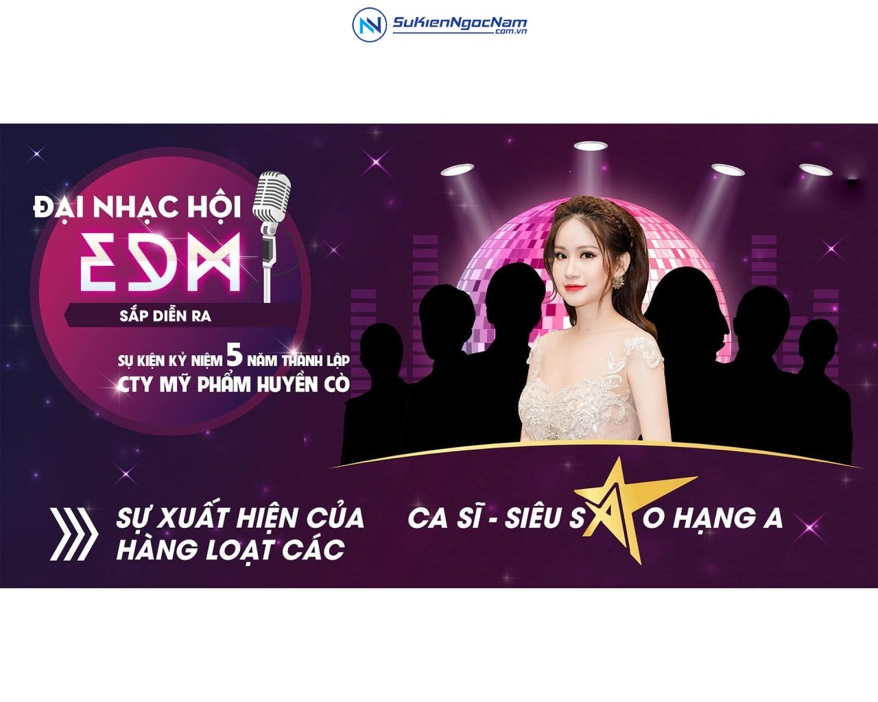 thiết kế 2D banner ngang sự kiện