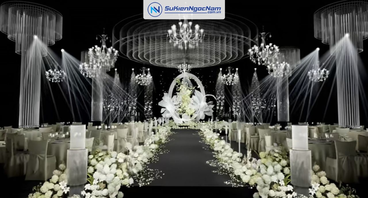 Thiết kế 3D decor tiệc cưới