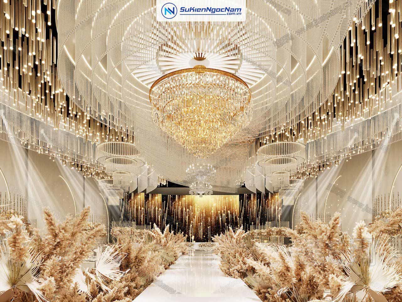 Thiết kế 3D decor tiệc cưới