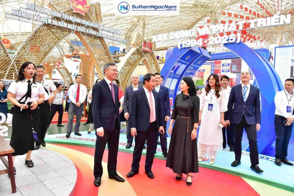 Thiết kế thi công gian hàng kiểm toán nhà nước tại sự kiện Triển lãm thành tựu Đất nước A80