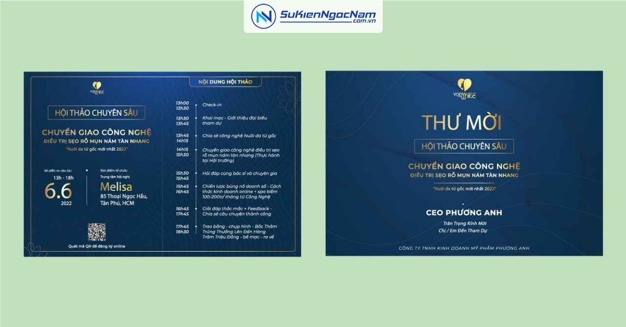 Thiết kế thư mời Online Offline sự kiện