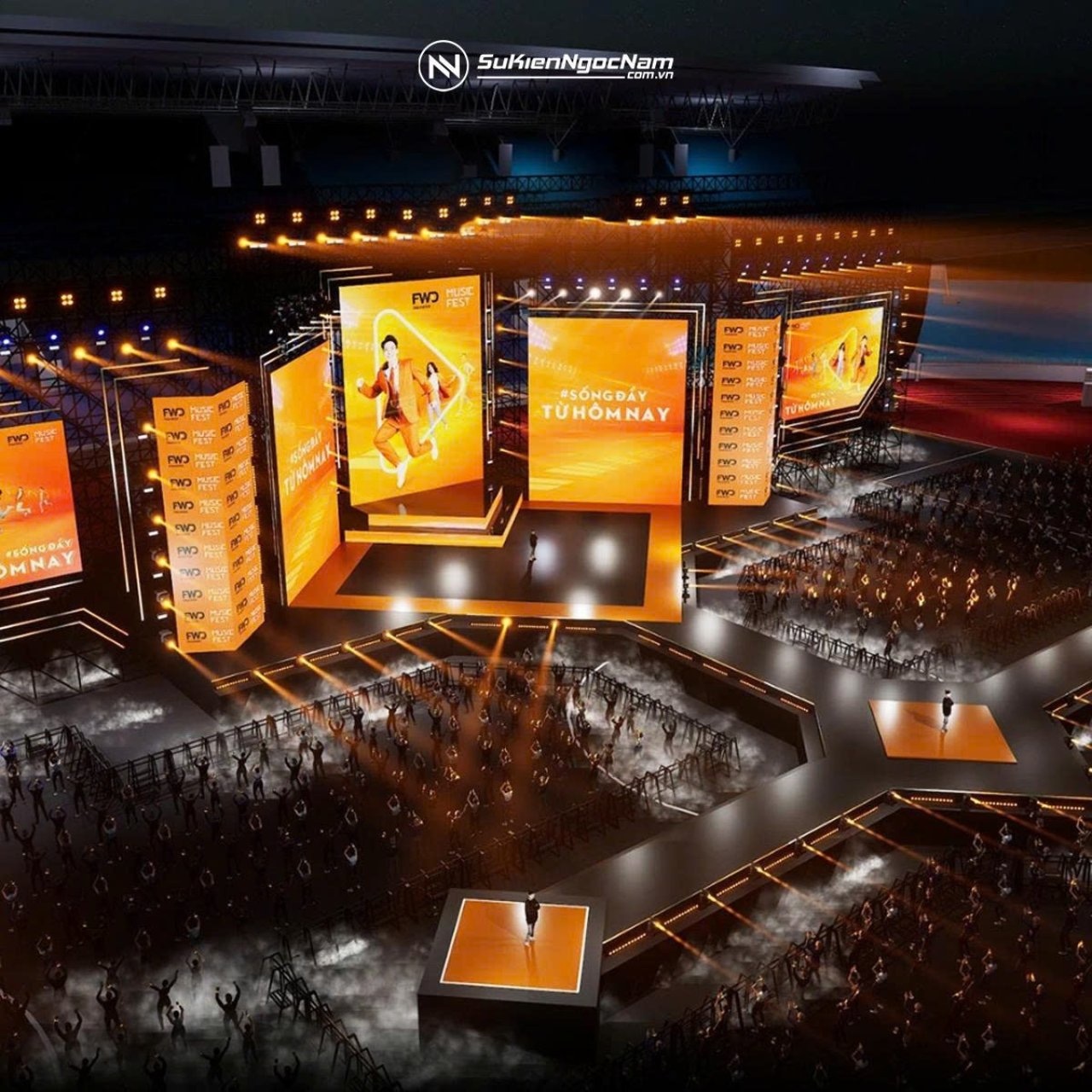 tổ chức sự kiện lễ hội âm nhạc mùa hè sáng tạo