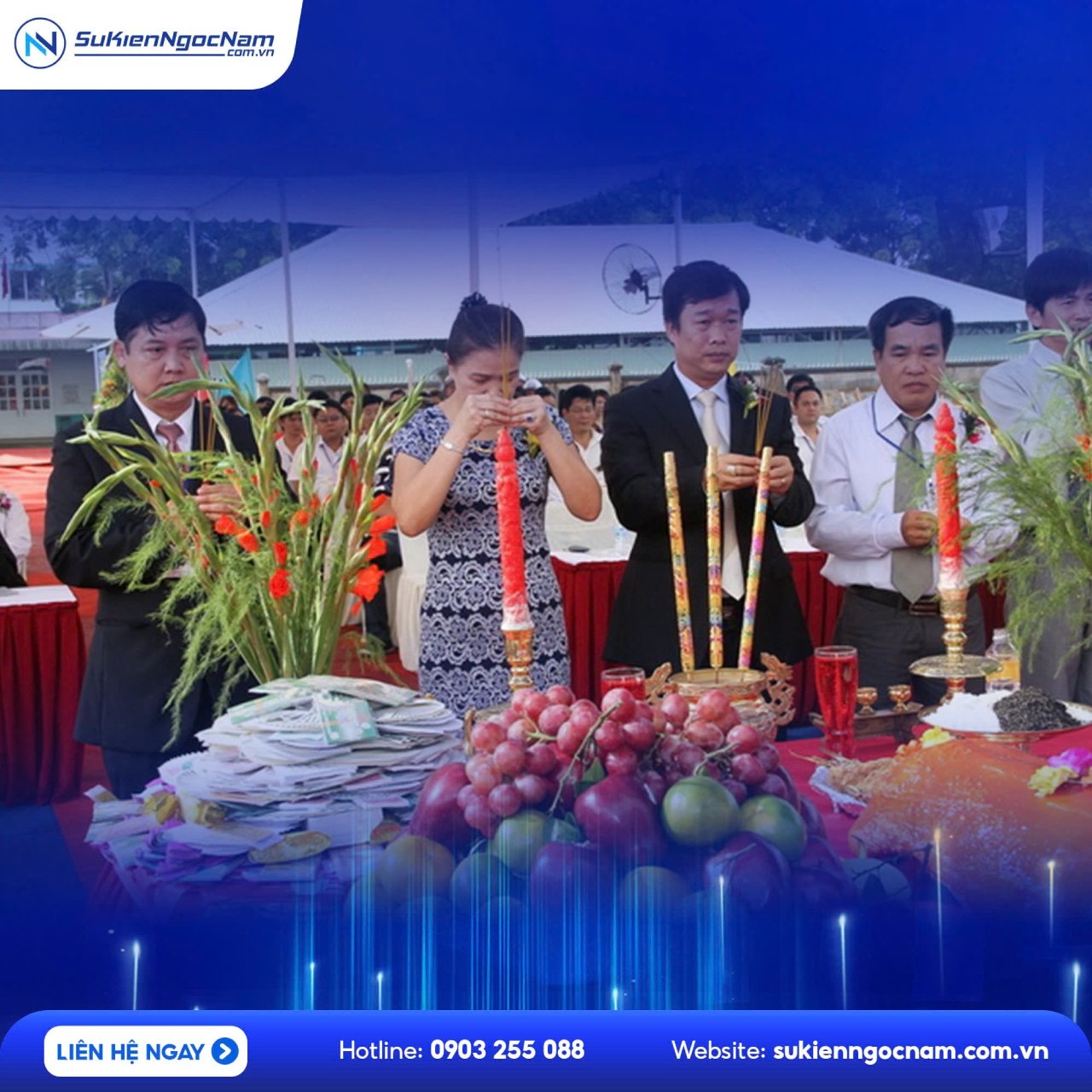 tổ chức sự kiện khởi công động thổ nhà máy