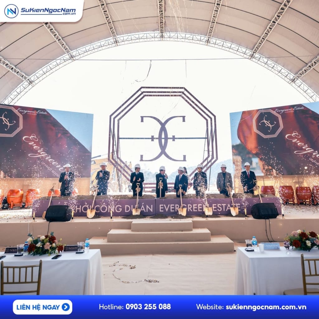 tổ chức sự kiện khởi công động thổ nhà máy