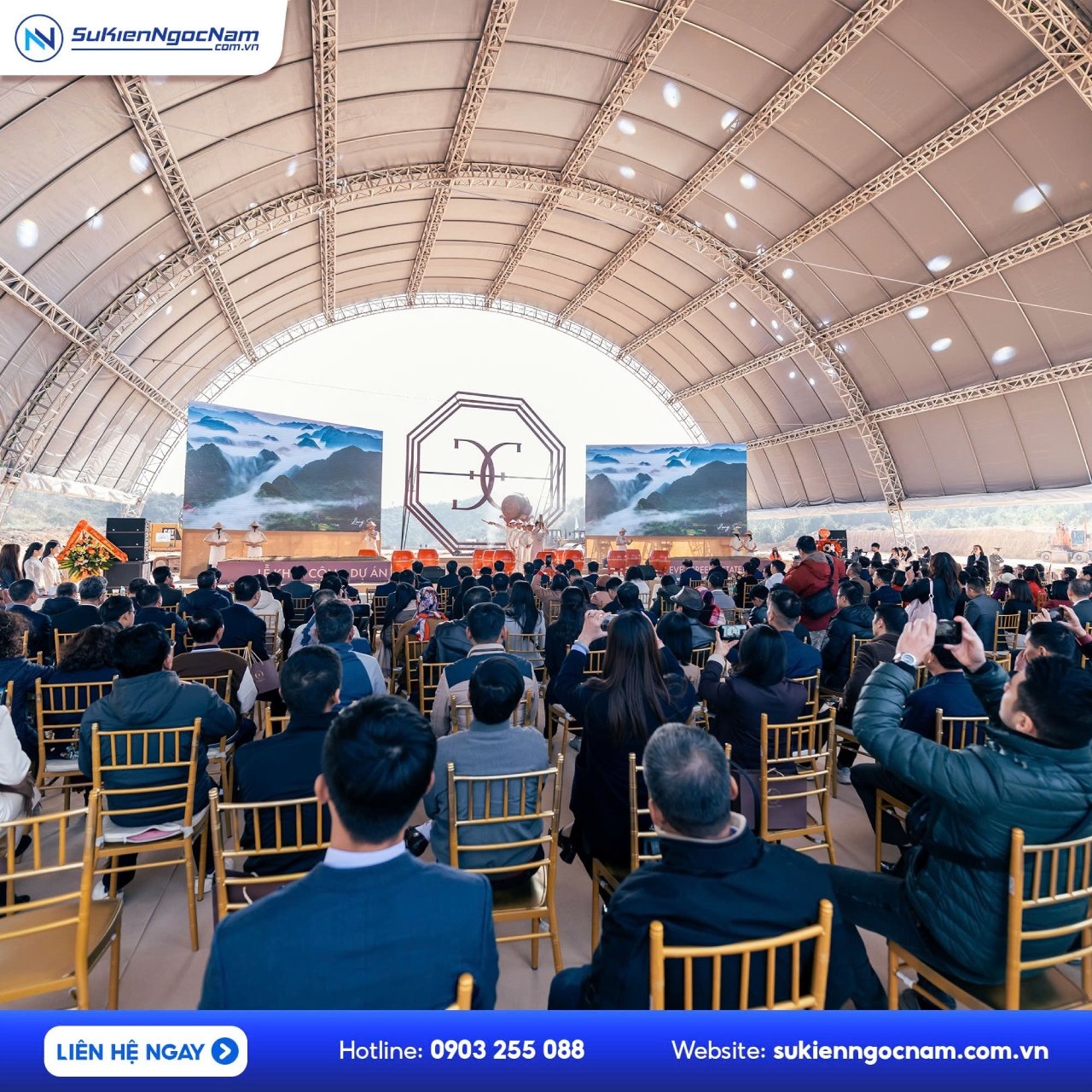 tổ chức sự kiện khởi công động thổ nhà máy