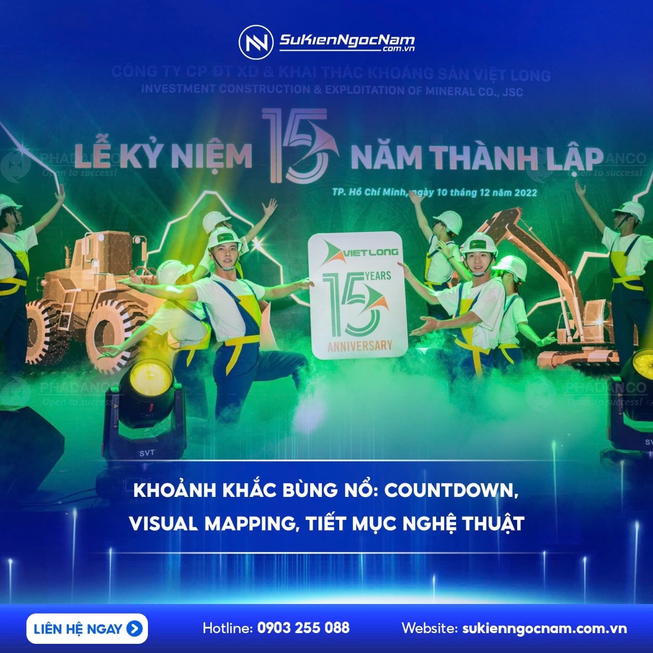 tổ chức sự kiện lễ kỷ niệm thành lập