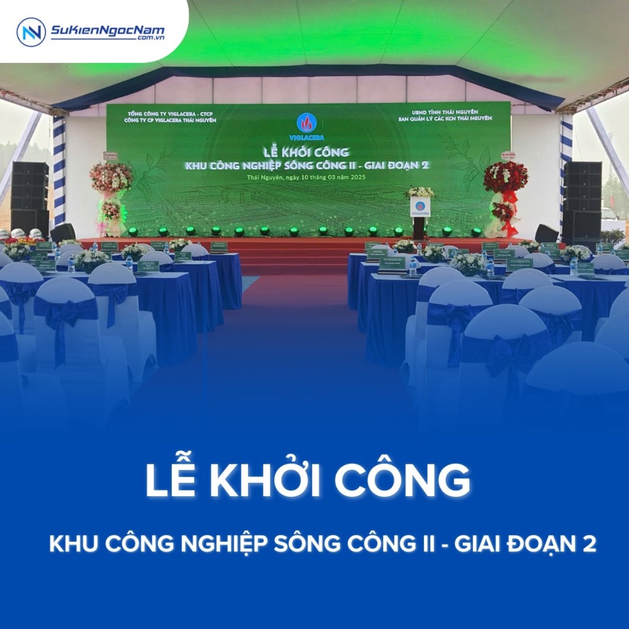 tổ chức sự kiện khởi công động thổ khu công nghiệp