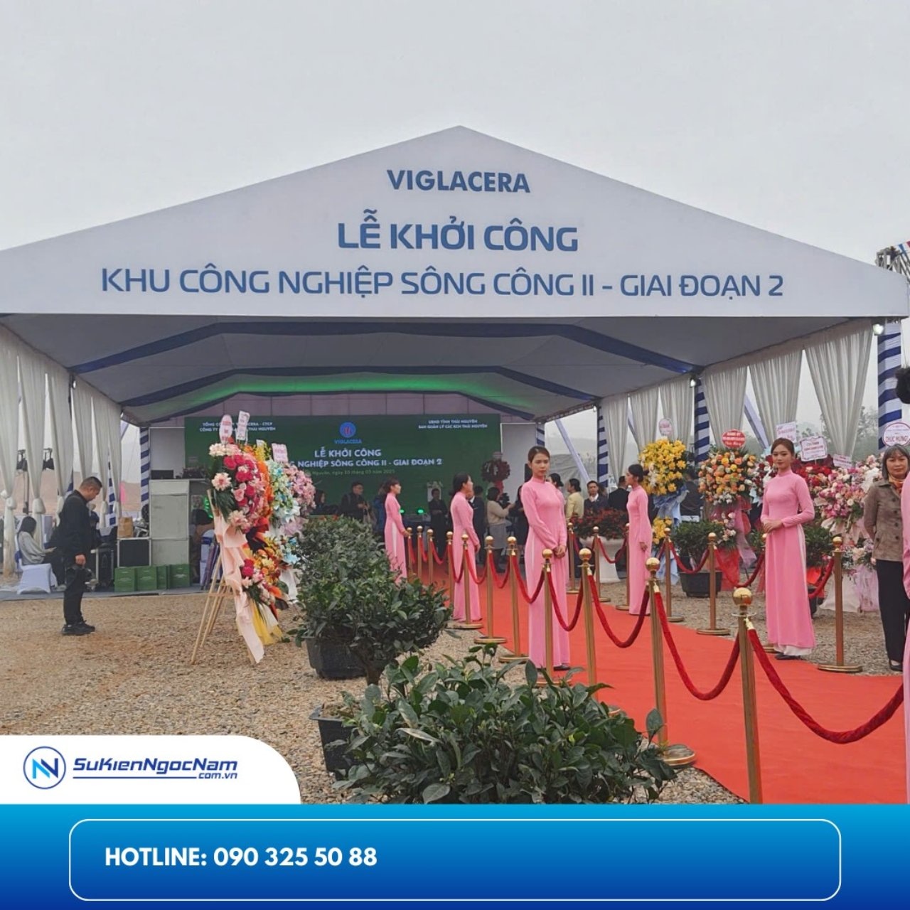 tổ chức sự kiện khởi công động thổ khu công nghiệp