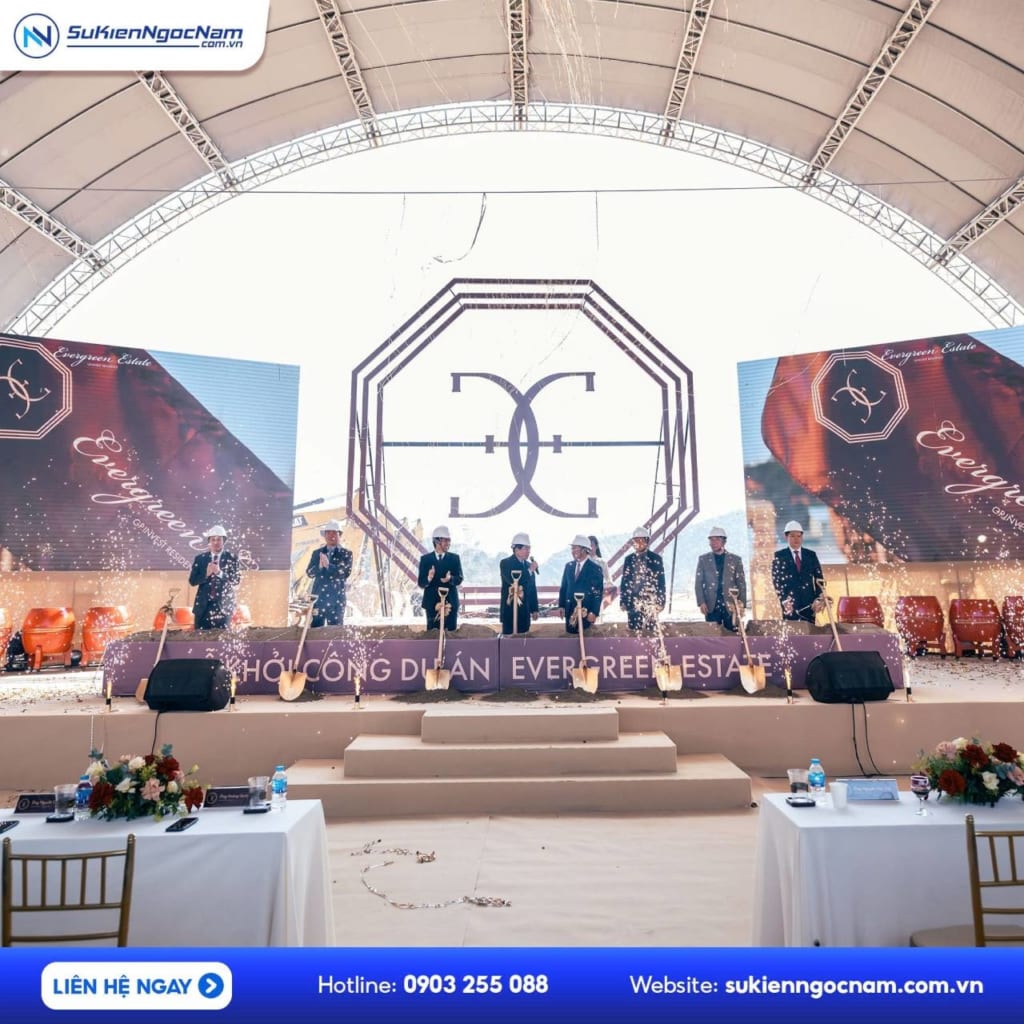 tổ chức sự kiện khởi công động thổ tòa nhà Building
