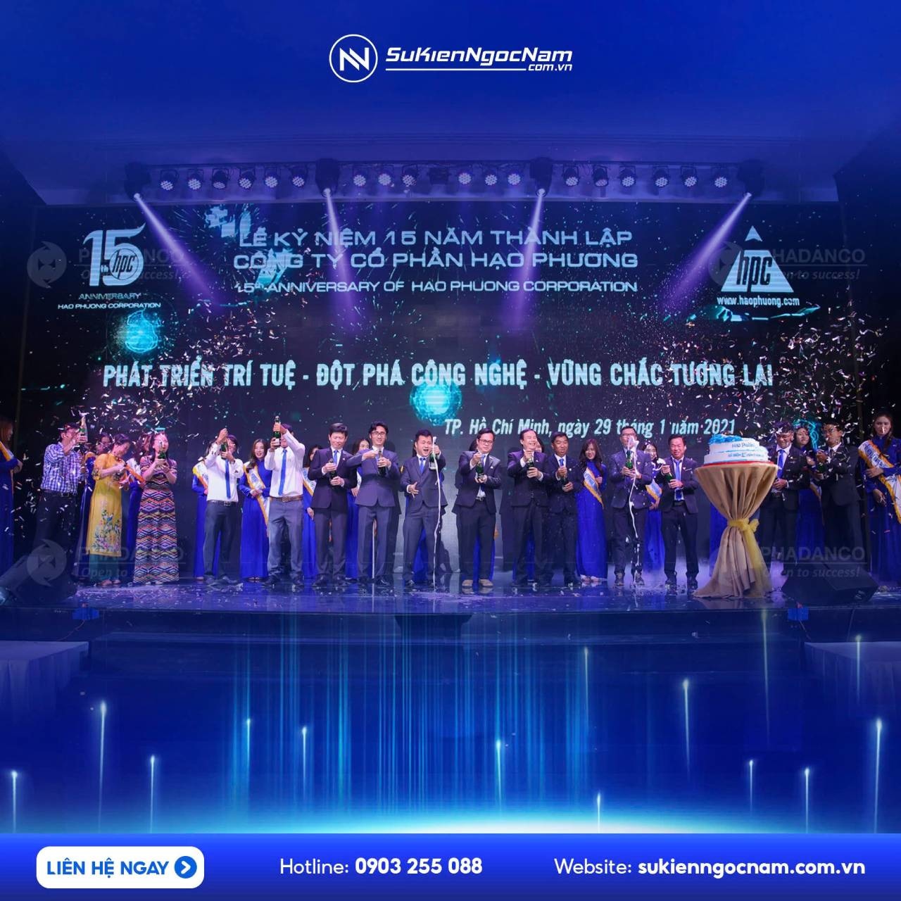 Tổ chức lễ kỷ niệm thành lập công ty chuyên nghiệp