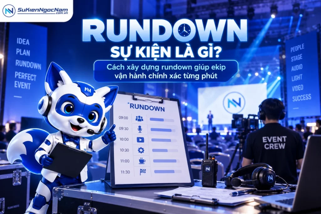 Rundown sự kiện là gì? Cách xây dựng rundown giúp ekip vận hành chính xác từng phút