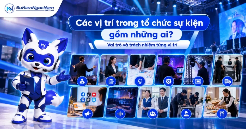 Các vị trí trong tổ chức sự kiện gồm những ai? Vai trò và trách nhiệm từng vị trí